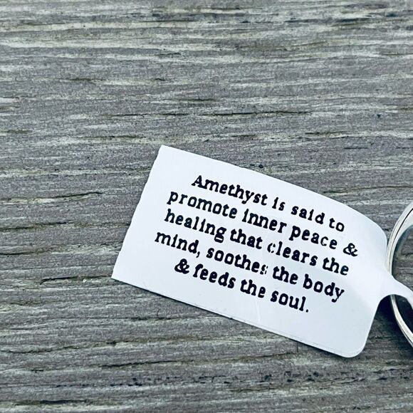 Amethyst Sterling Silver Scroll Swirl Cutout Ring 8 - Picture 5 of 6